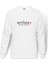 The Witcher Logo Baskılı Beyaz Erkek Örme Sweatshirt Uzun Kol 1