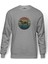 Silhouette Retro Rainbow Catahoula Leopard Dog Baskılı Gri Erkek Örme Sweatshirt Uzun Kol 1
