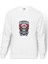 Alexandria Skull Kuru Kafa Baskılı Beyaz Erkek Örme Sweatshirt Uzun Kol 1