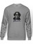 John Lennon Baskılı Gri Erkek Örme Sweatshirt Uzun Kol 1
