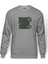 Love Hope Faith Baskılı Gri Erkek Örme Sweatshirt Uzun Kol 1
