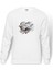 Anime Shiroyasha Baskılı Beyaz Erkek Örme Sweatshirt Uzun Kol 1