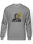 Formula F1 Ayrton Senna F1 Car Baskılı Gri Erkek Örme Sweatshirt Uzun Kol 1