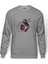 Star Wars Bb 8 Keçeli Baskılı Gri Erkek Örme Sweatshirt Uzun Kol 1
