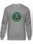 Star Coffee Baskılı Gri Erkek Örme Sweatshirt Uzun Kol 1