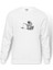 Astronaut Spaceman With Blue Whale Baskılı Beyaz Erkek Örme Sweatshirt Uzun Kol 1