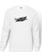 Attack On Titan Assault Walls Baskılı Beyaz Erkek Örme Sweatshirt Uzun Kol 1