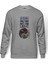 Dark Side Light Baskılı Gri Erkek Örme Sweatshirt Uzun Kol 1