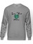 Mother Earth Love Your Mother Baskılı Gri Erkek Örme Sweatshirt Uzun Kol 1