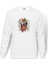 Basketball Jordan Bulls Baskılı Beyaz Erkek Örme Sweatshirt Uzun Kol 1