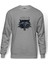 The Witcher Baskılı Gri Erkek Örme Sweatshirt Uzun Kol 1