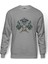 Tatto Love Retro White Baskılı Gri Erkek Örme Sweatshirt Uzun Kol 1