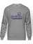 Twicht Yazı Logo Baskılı Gri Erkek Örme Sweatshirt Uzun Kol 1
