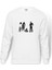 Black Sabbath Poster Heavy Metal Albüm Baskılı Beyaz Erkek Örme Sweatshirt Uzun Kol 1