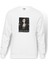 Black Veil Brides Andy Rock Baskılı Beyaz Erkek Örme Sweatshirt Uzun Kol 1