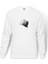 Blackbird Black Bird After Dark Baskılı Beyaz Erkek Örme Sweatshirt Uzun Kol 1