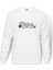 Bullet For My Valentine Black Gül Baskılı Beyaz Erkek Örme Sweatshirt Uzun Kol 1