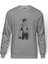 Anime Attack On Titan Baskılı Gri Erkek Örme Sweatshirt Uzun Kol 1