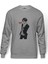 Anime Attack On Titan Baskılı Gri Erkek Örme Sweatshirt Uzun Kol 1