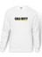 Call Of Duty İnfinite Warfare Logo Baskılı Beyaz Erkek Örme Sweatshirt Uzun Kol 1