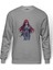 Anime Fairy Tail Glass Guild Emblem Baskılı Gri Erkek Örme Sweatshirt Uzun Kol 1