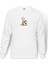 Charlie Brown And Snoopy By Snoopy Baskılı Beyaz Erkek Örme Sweatshirt Uzun Kol 1