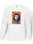 Che Guevara Red Yellow Baskılı Beyaz Erkek Örme Sweatshirt Uzun Kol 1