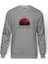 Visit Lucky Landing Baskılı Gri Erkek Örme Sweatshirt Uzun Kol 1
