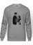 Leon & Mathilda Sevginin Gücü The Baskılı Gri Erkek Örme Sweatshirt Uzun Kol 1