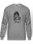 Leon & Mathilda The Professional Dog Baskılı Gri Erkek Örme Sweatshirt Uzun Kol 1