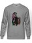 Leon & Mathilda The Professional Sevginin Baskılı Gri Erkek Örme Sweatshirt Uzun Kol 1