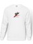 Devil May Cry Baskılı Beyaz Erkek Örme Sweatshirt Uzun Kol 1