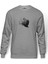 Blackbird Black Bird After Dark Baskılı Gri Erkek Örme Sweatshirt Uzun Kol 1
