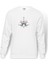 Eiffel Tower Paris Illustration Eiffel Tower Baskılı Beyaz Erkek Örme Sweatshirt Uzun Kol 1