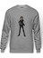 Anime One Piece Commander Baskılı Gri Erkek Örme Sweatshirt Uzun Kol 1