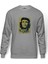 Che Guevara Revolutionary Ernesto Baskılı Gri Erkek Örme Sweatshirt Uzun Kol 1