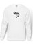 Grease Grease Is The Baskılı Beyaz Erkek Örme Sweatshirt Uzun Kol 1