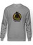 Pubg Heaven Baskılı Gri Erkek Örme Sweatshirt Uzun Kol 1