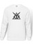 H P The Deathly Baskılı Beyaz Erkek Örme Sweatshirt Uzun Kol 1