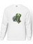 Hulk A Baskılı Beyaz Erkek Örme Sweatshirt Uzun Kol 1