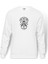 Jack Knife Barber Shop Design Oscar Baskılı Beyaz Erkek Örme Sweatshirt Uzun Kol 1