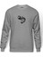 Grease Grease Is The Baskılı Gri Erkek Örme Sweatshirt Uzun Kol 1
