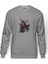 Itachı Uchıha Baskılı Gri Erkek Örme Sweatshirt Uzun Kol 1