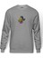 Küçük Denizkızı Pisi Balığı Küçük Deniz Baskılı Gri Erkek Örme Sweatshirt Uzun Kol 1