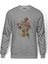 Lakers Basket Oyuncusu Basketbol Baskılı Gri Erkek Örme Sweatshirt Uzun Kol 1