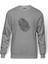 Parmak Izi Dna Baskılı Gri Erkek Örme Sweatshirt Uzun Kol 1