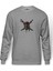 Pirates Of Caribbean Kurukafa Cpt Sparrow Baskılı Gri Erkek Örme Sweatshirt Uzun Kol 1