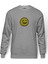 Smile Trollface Internet Troll Gülümseme Yüz Baskılı Gri Erkek Örme Sweatshirt Uzun Kol 1