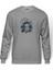Stıng Baskılı Gri Erkek Örme Sweatshirt Uzun Kol 1