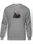The Cranberries Baskılı Gri Erkek Örme Sweatshirt Uzun Kol 1